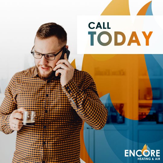 Encore Heating & Air expert performing furnace repair in Carver, MN.